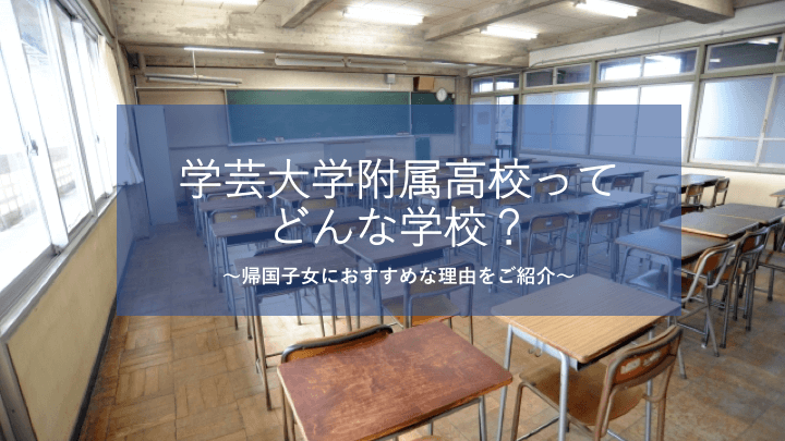 東京学芸大学附属高校ってどんな学校？卒業生にインタビューしてみました！帰国子女におすすめな理由とは？